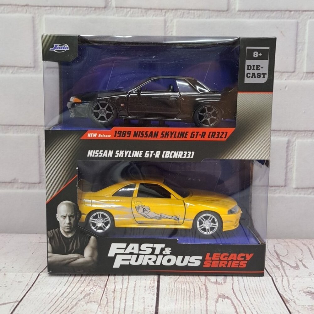 JADA TOYS 1/32 - NISSAN SKYLINE GTR (R32) & (R33) TWIN PACK 35696